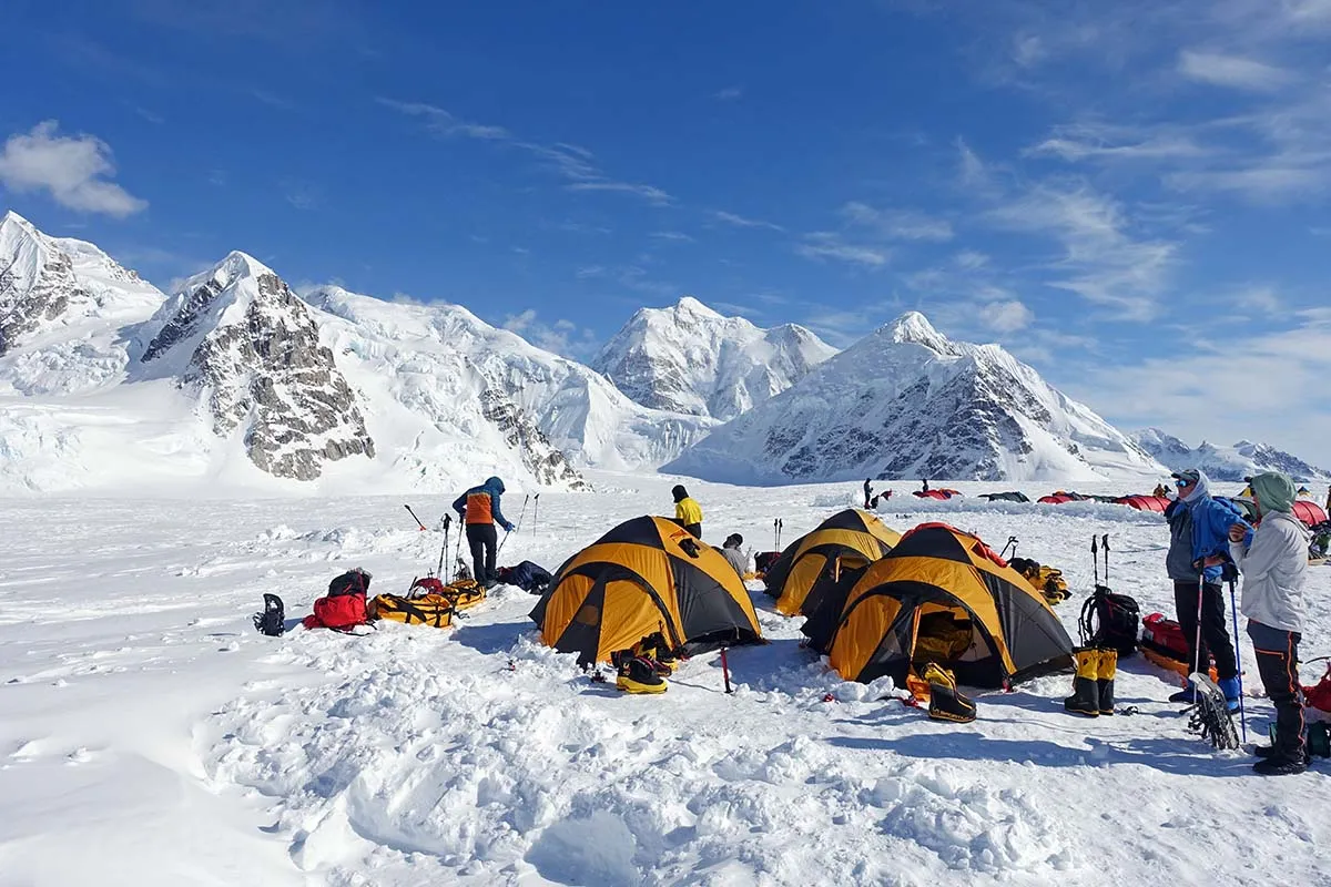 4-season tent at extreme altitude basecamp